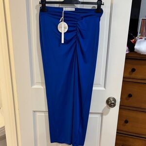 Chic Blue Pencil Skirt for Women
